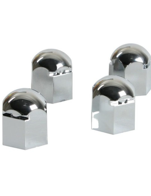TAMPAS P/ PORCAS DE RODA CROMADAS 19mm