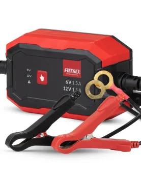 CARREGADOR DE BATERIA DE MANUTENÇAO 6V 12V 1.5A (AMIO)