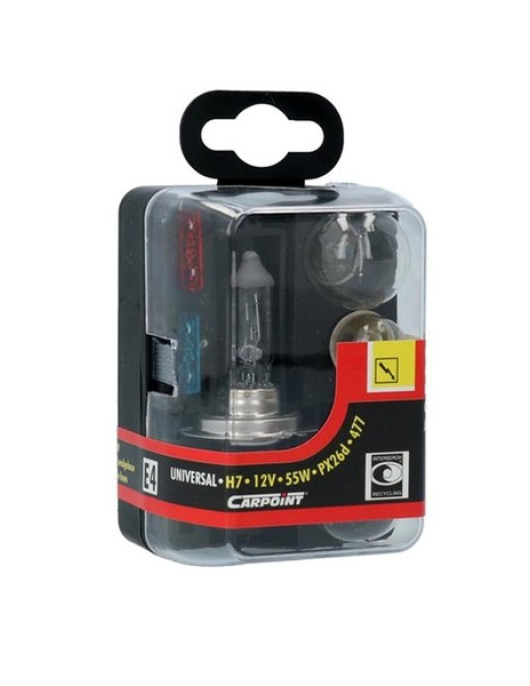 KIT LAMPADAS EMERGENCIA H7 12V (CARPOINT)