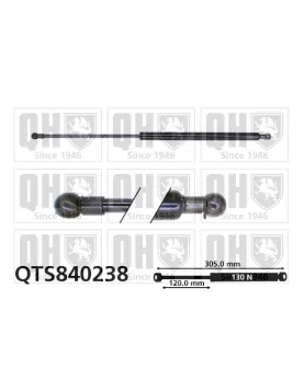 AMORTECEDOR TAMPA MALA = AG40051 (305L 130N)