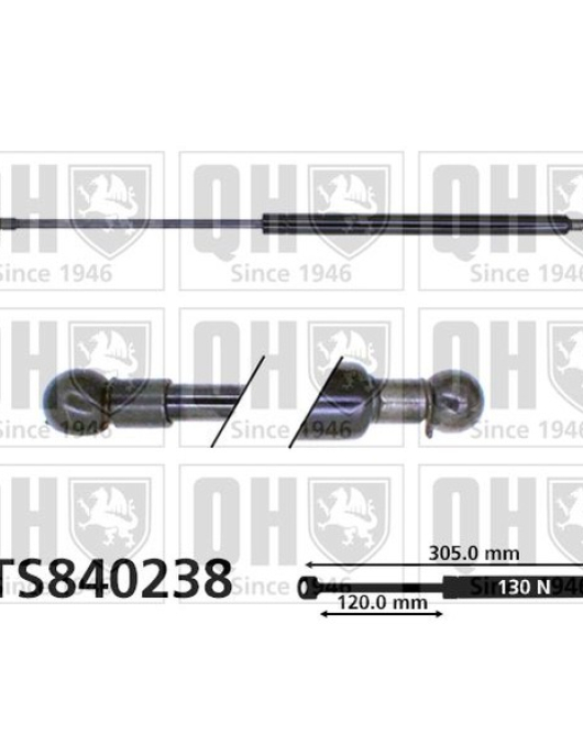 AMORTECEDOR TAMPA MALA = AG40051 (305L 130N)