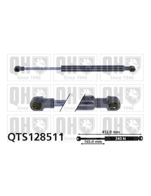 AMORTECEDOR TAMPA MALA = AG-17409 (510L 340N)