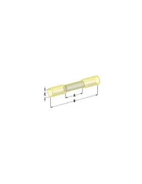 TERMINAL TERMORETRATIL CILINDRICO 0.25-1mm (UNIDADE)