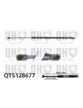 AMORTECEDOR TAMPA DE MALA = AG-17038 (320N)
