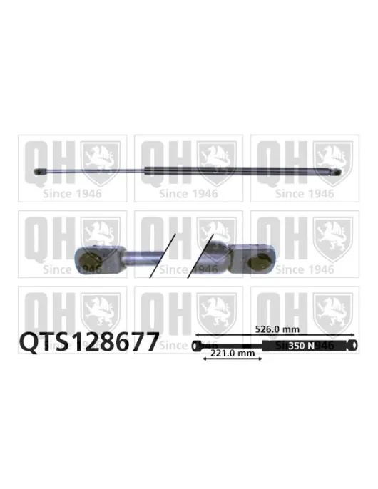 AMORTECEDOR TAMPA DE MALA = AG-17038 (320N)