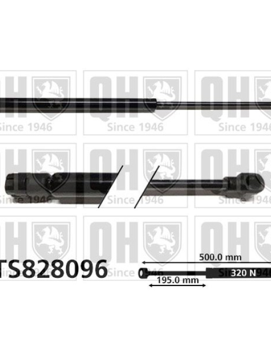 AMORTECEDOR TAMPA DE MALA = AG-40102 500L (320N)