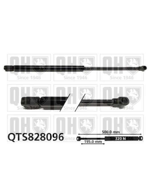 AMORTECEDOR TAMPA DE MALA = AG-40102 500L (320N)