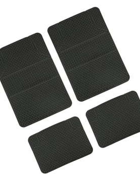 TAPETES UNIVERSAIS EM PVC PRETOS "CALIFORNIA GRAN PREE"