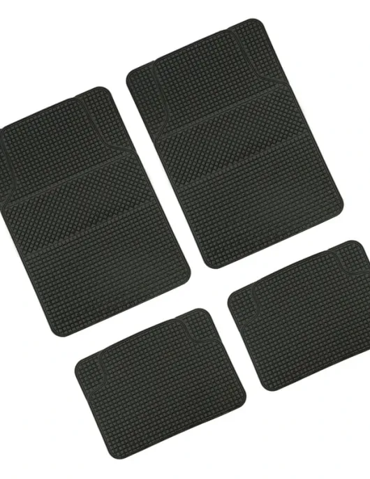TAPETES UNIVERSAIS EM PVC PRETOS 