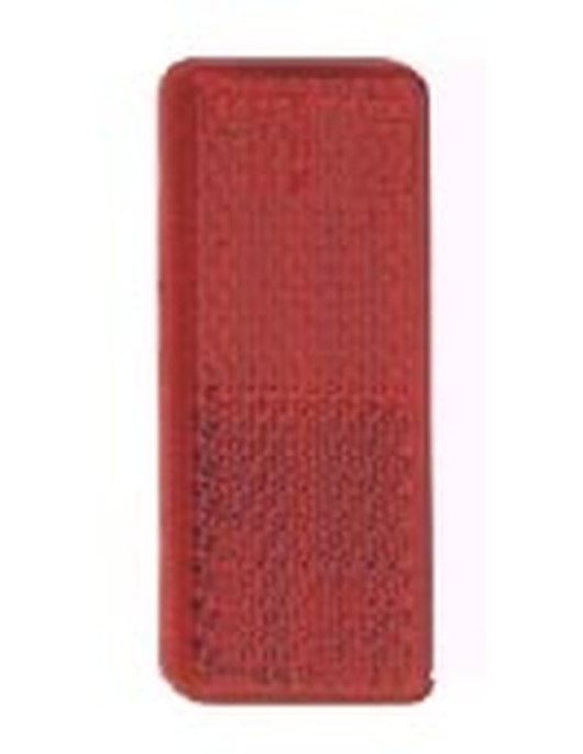 REFLECTOR RETANGULAR VERMELHO 70X28mm