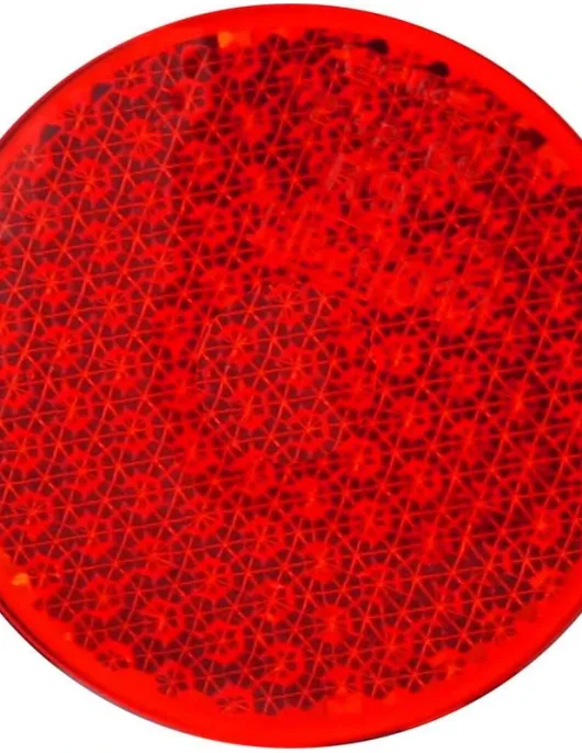 REFLETOR REDONDO  VERMELHO 60mm AUTOCOLANTE