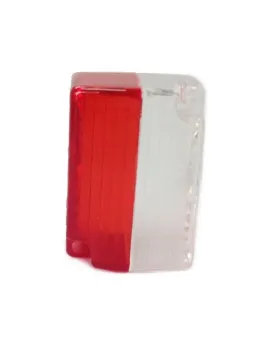 VIDRO P/ FAROLIM PENDURAL VERMELHO/ BRANCO
