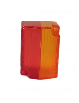 VIDRO FAROLIM PENDURAL VERMELHO / LARANJA