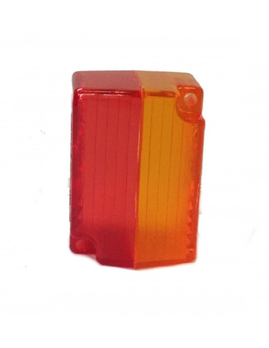 VIDRO FAROLIM PENDURAL VERMELHO / LARANJA