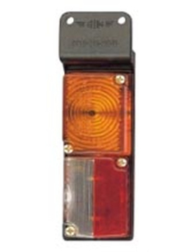 FAROLIM DE PENDURAL DUPLO LARANJA VERMELHO BRANCO