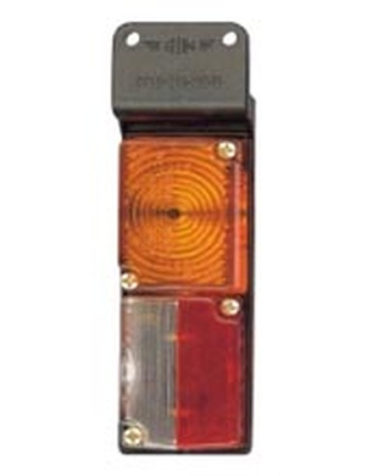 FAROLIM DE PENDURAL DUPLO LARANJA VERMELHO BRANCO