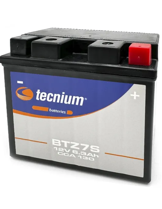 BATERIA DE MOTA GEL = YTZ7S 130CCA (TECNIUM)