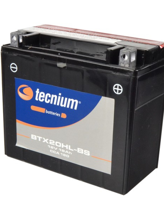 BATERIA DE MOTA = YTX20HL-BS 18.9A 310CCA C/ SIGOU (TECNIUM)