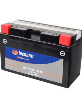 BATERIA DE MOTA = YT7B-BS 12V 6.5AH 85CCA (TECNIUM)