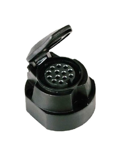FICHA TOMADA DE REBOQUE PLASTICO FEMEA 13 PINS