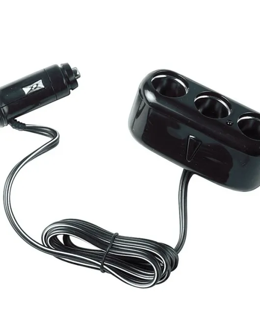EXTENÇAO TRIPLA PARA FICHA DE ESQUEIRO (LAMPA)