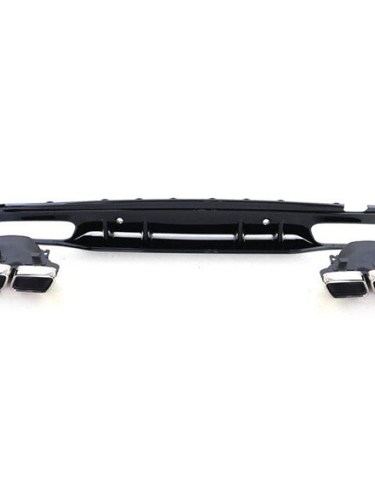 DIFUSOR TRASEIRO MERCEDES W205 COM FUROS  E PONTEIRAS DE ESCAPE