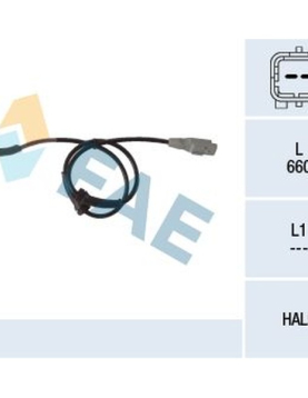 SENSOR DE ABS FRENTE PSA = GBS2597 78117