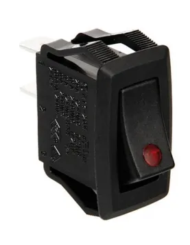 INTERRUPTOR C/ LED VERMELHO 12/24V 10A