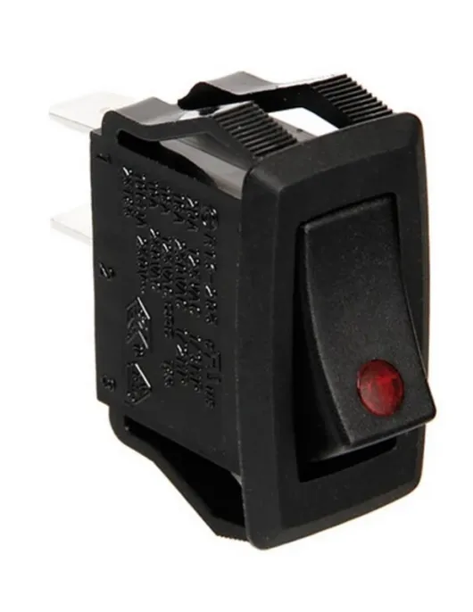 INTERRUPTOR C/ LED VERMELHO 12/24V 10A