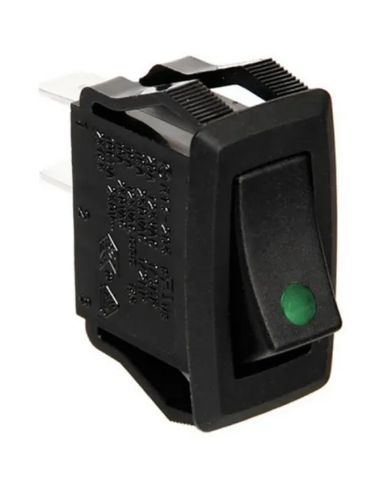 INTERRUPTOR C/ LED VERDE 12/24V 10A
