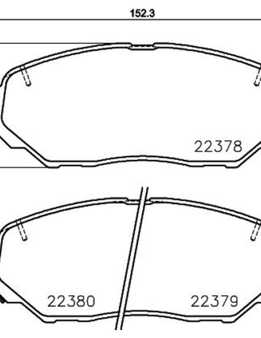 PASTILHAS DE TRAVAO = MDB3793 ADG042166 (ASHIKA)