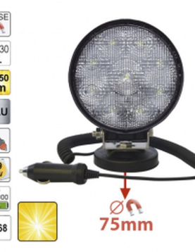 FAROL AUXILIAR MAGNETICO 10/40V 1450lm (JBM)