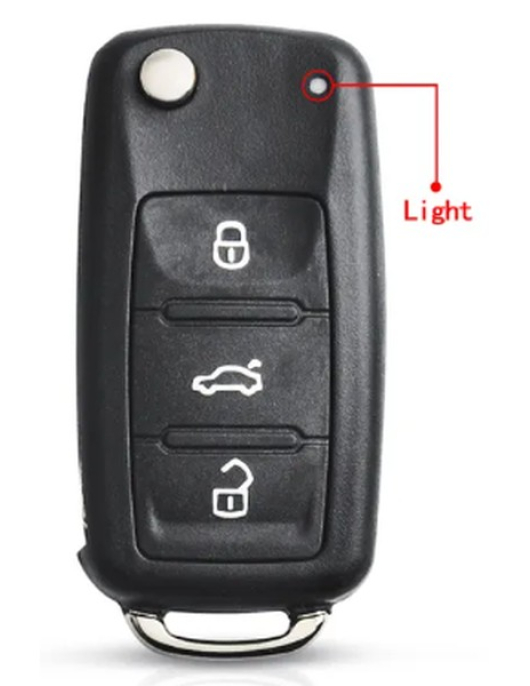 CAPA DE CHAVE VAG COM  LUZ DE SINAL