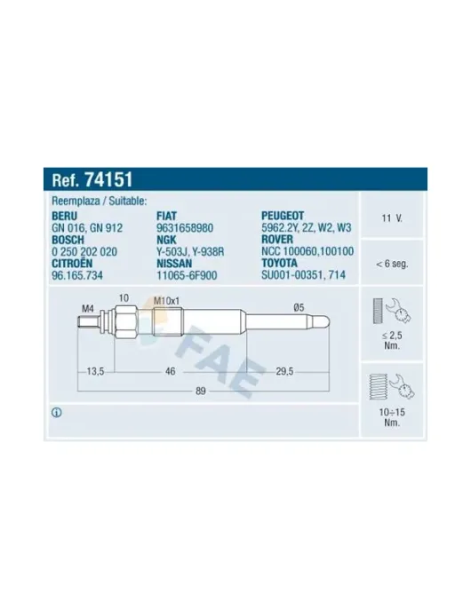 VELA INCANDESCENTE = 0250202020 ADT31819 (FAE)