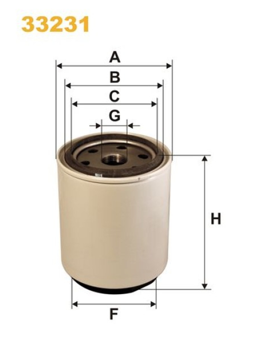 FILTRO DE GASOLEO = FP5836 (1