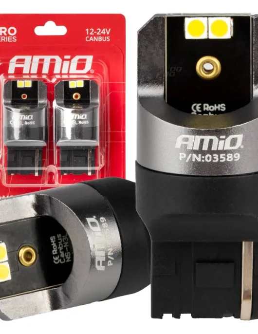 LEDS CANBUS PRO T20 W21W BRANCOS 12/24V (AMIO)