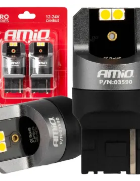 LEDS CANBUS PRO T20 WY21W LARANJAS 12/24V (AMIO)
