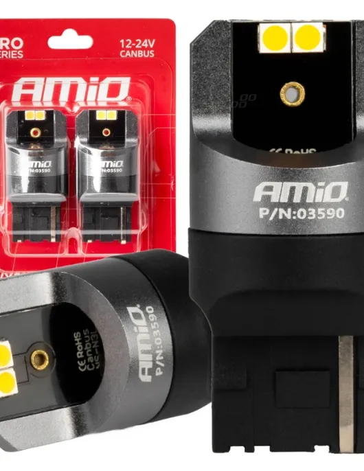 LEDS CANBUS PRO T20 WY21W LARANJAS 12/24V (AMIO)