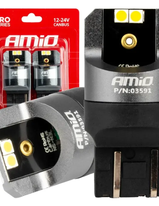 LEDS CANBUS PRO T20 W21/5W BRANCOS 12/24V (AMIO)