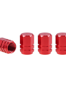 CARRAPETAS ALUMINIO VERMELHAS HEXAGONAIS 4PCS
