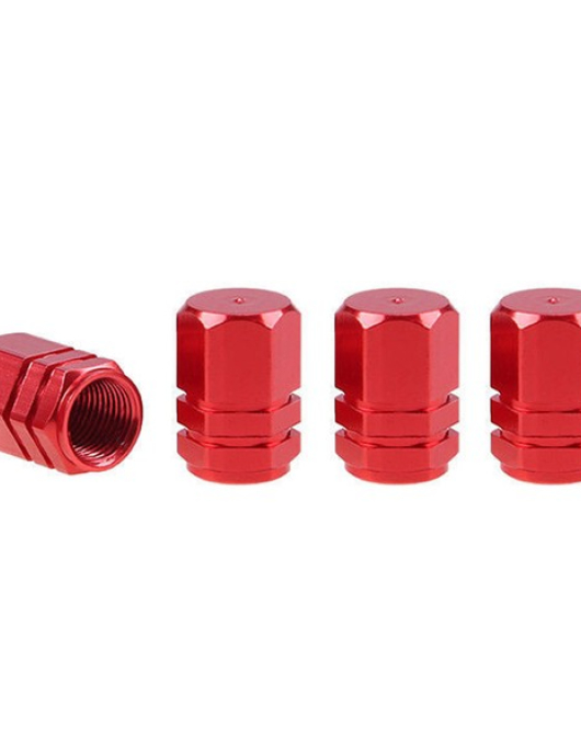 CARRAPETAS ALUMINIO VERMELHAS HEXAGONAIS 4PCS