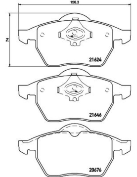 PASTILHAS DE TRAVAO = MDB2353 MDB2689 ADV184232 ADV184232 (DENCKERMANN)