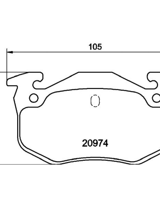 PASTILHAS DE TRAVAO= MDB2868 ADP154238 (DENCKERMANN)
