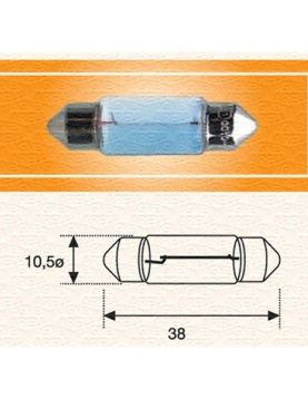 LAMPADA TUBOLAR 24V 5W 38mm (MAGNETI MARELLI)