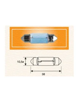 LAMPADA TUBOLAR 24V 5W 38mm (MAGNETI MARELLI)