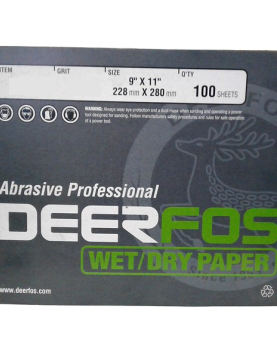 FOLHA DE LIXA AGUA/SECA GRAO 400 230X280mm (DERFOS)