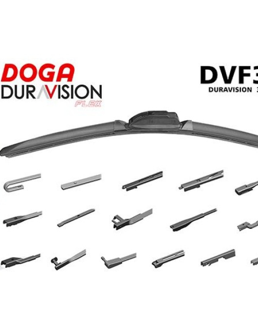 ESCOVA PB DOGA DURAVISION PLANA FLEX 350mm (14