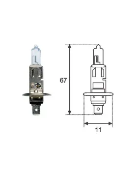 LAMPADA H1 12V 55W MAGNETI MARELLI