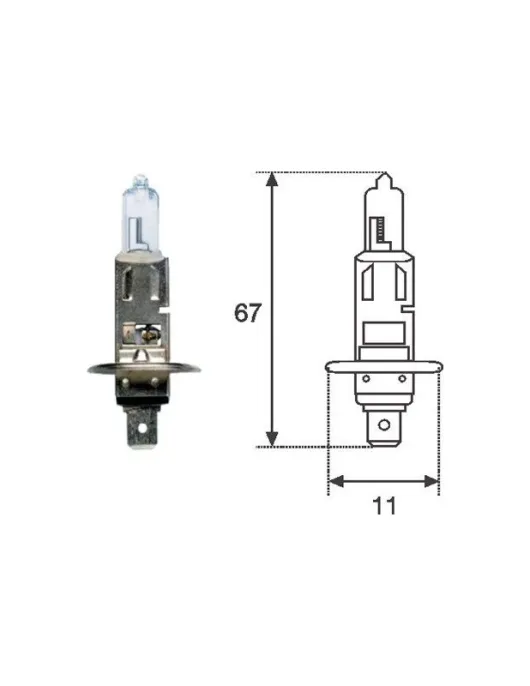LAMPADA H1 12V 55W MAGNETI MARELLI