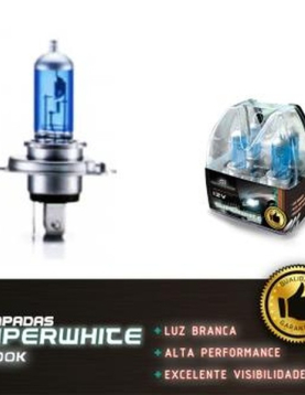 LAMPADAS H4 12V 60/55W 4500K LUZ BRANCA (MS)